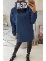 Zateplená mikina s kapucňou z džínsoviny