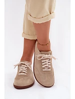 Dámske semišové kožené tenisky Barefoot Zazoo N1243 Beige Dámske semišové kožené tenisky Barefoot Zazoo N1243 Beige