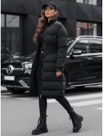 Dámska zimná dlhá prešívaná bunda FABWARM čierna FashionStreet TY4620 Dámska zimná dlhá prešívaná bunda FABWARM čierna FashionStreet TY4620