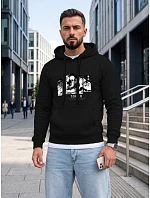 Pánska mikina s kapucňou a potlačou TOKYO, čierna, FashionStreet NX5146BX