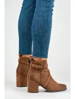 Dámske topánky na podpätku 260037FX hnedé - Laura LA.FI