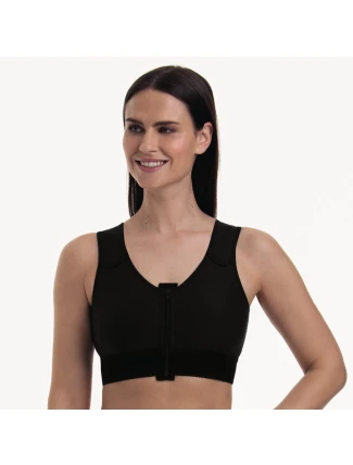 Kompresná podprsenka Valencia obojstranná, zapínanie vpredu 1198X čierna - Anita Care Kompresná podprsenka Valencia obojstranná, zapínanie vpredu 1198X čierna - Anita Care