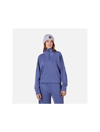 Dámska mikina ROSSIGNOL W CHAVANETTE HZ SCUBA FLEECE, modrá