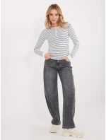 Blúzka WT BZ A1271.49 bielo-čierna