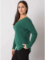 Dámska blúzka RV BZ 7315.39X Tmavo zelená - Rue Paris
