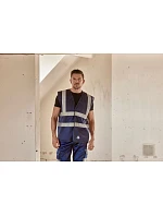Yoko HVW 120 Hi-Vis sieťovaná bezpečnostná vesta 79.W120 čierna Yoko HVW 120 Hi-Vis sieťovaná bezpečnostná vesta 79.W120 čierna