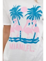 Blúzka z bavlny Miami white Blúzka z bavlny Miami white