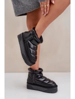 Niskie Śniegowce Na Grubej Podeszwie D.Franklin DFSH371011 Czarne