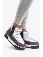 Nízke snežnice na hrubej podrážke D.Franklin Silver Nízke snežnice na hrubej podrážke D.Franklin Silver