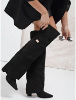 Dámske semišové čierne topánky FashionStreet ZY1150 Dámske semišové čierne topánky FashionStreet ZY1150