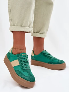 Dámske semišové tenisky Big Star TT274163 Green