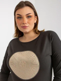 Dámska blúzka RV BZ 8454.20P tmavá khaki - FPrice