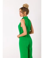 M746 Kombinéza so zaväzovaním za krkom - zelená