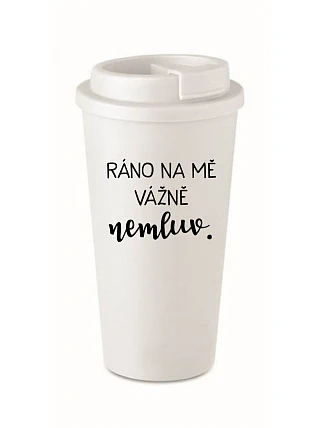 Vážne sa mi to nepáči - biely termohrnček 475 ml