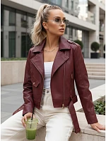 Dámska kožená bunda so zipsom ramones FashionStreet TY5649 Dámska kožená bunda so zipsom ramones FashionStreet TY5649