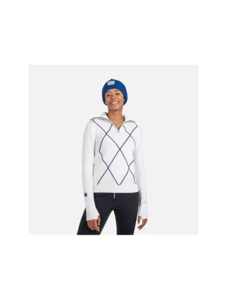 Rossignol Sveter W Jcc 1/2 Zip White