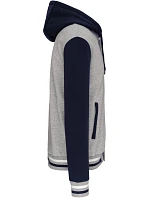 Kariban K 4003 Unisexová bunda s kapucňou „Teddy“ 20.4003 oxford grey/navy/white Kariban K 4003 Unisexová bunda s kapucňou „Teddy“ 20.4003 oxford grey/navy/white
