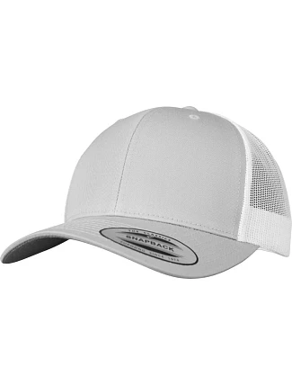 Flexfit 6606/6606T 6-panelová vintage čiapka „Trucker“ 55.6606 strieborná/biela Flexfit 6606/6606T 6-panelová vintage čiapka „Trucker“ 55.6606 strieborná/biela