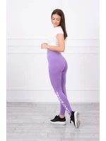 Nohavice legíny Brooklyn tmavo fialové Nohavice legíny Brooklyn tmavo fialové