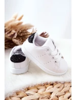 Dziecięce Tenisówki Biało-Czarne Glossy