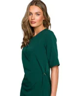 Dvojvrstvové šaty s predným dielom S326 - Stylove Dvojvrstvové šaty s predným dielom S326 - Stylove