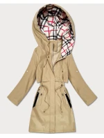 Dámska ľahká parka s pieskovou podšívkou Goodlookin (KK60407-2#)
