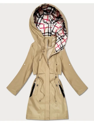 Dámska ľahká parka s pieskovou podšívkou Goodlookin (KK60407-2#)