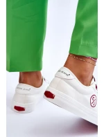 Damskie Materiałowe Tenisówki Cross Jeans LL2R4043 Białe