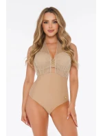 Dámske jednodielne plavky S 1045 CM2 Como 2 Beige Gold - Self
