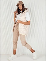 Dámska prešívaná vesta COLINE TY4114 biela - FashionStreet