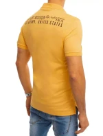 Polokošeľa s potlačou žltá FashionStreet PX0375 Polokošeľa s potlačou žltá FashionStreet PX0375
