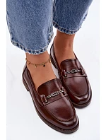 Dámské kožené Mokasíny Vinceza 18132 hnědé