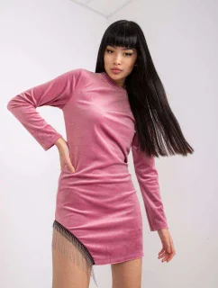 Šaty DHJ SK 6509.82P tmavo ružová