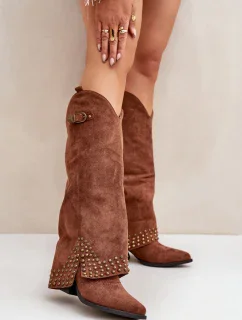 Čižmy na podpätku model 204659 Step in style