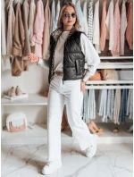 Dámska krátka obojstranná vesta CHIPUFF čierna FashionStreet TY4822 Dámska krátka obojstranná vesta CHIPUFF čierna FashionStreet TY4822