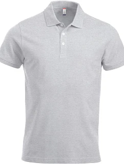 Clique Classic Lincoln S/S Pánske polo z hrubej bavlny 67.8244 ash