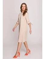 Dámske šaty S393 béžová - Stylove Dámske šaty S393 béžová - Stylove