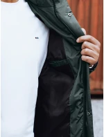 Pánska zimná bunda s odnímateľnou kapucňou zelená FashionStreet TX4832 Pánska zimná bunda s odnímateľnou kapucňou zelená FashionStreet TX4832