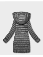 Obojstranná bunda - dámska kožušinová Goodlookin graphite (P3-6001-27)