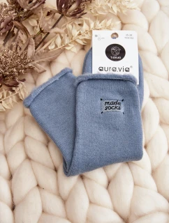 Damskie Grube Skarpety Niebieskie