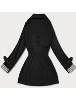 Krátky kabát Goodlookin s gombíkmi čierny (KK60415-1#)