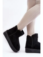 Wegańskie Wodoodporne Śniegowce Na Platformie D.Franklin DFSH371004 Czarne