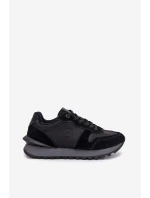 Skórzane Sneakersy Damskie Big Star OO274529 HI-POLY SYSTEM Czarne