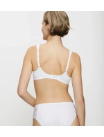Dámska moderná čipkovaná+bavlnená podprsenka W02 - WHITE - biela 0003 - TRIUMPH