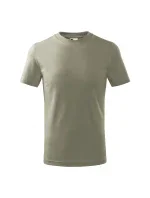 Basic tričko detské svetlá khaki