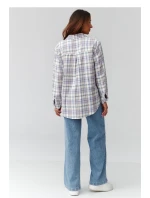 Košeľa s dlhým rukávom model 224092 Makadamia