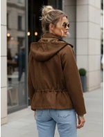 Dámska semišová bunda svetlohnedá hit sezóny FashionStreet TY5575