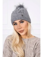 Čiapka K168 tmavo šedá