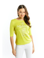 Monnari Tričká Dámske tričko s potlačou Yellow