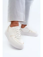 Dámske biele tenisky na platforme Tessama